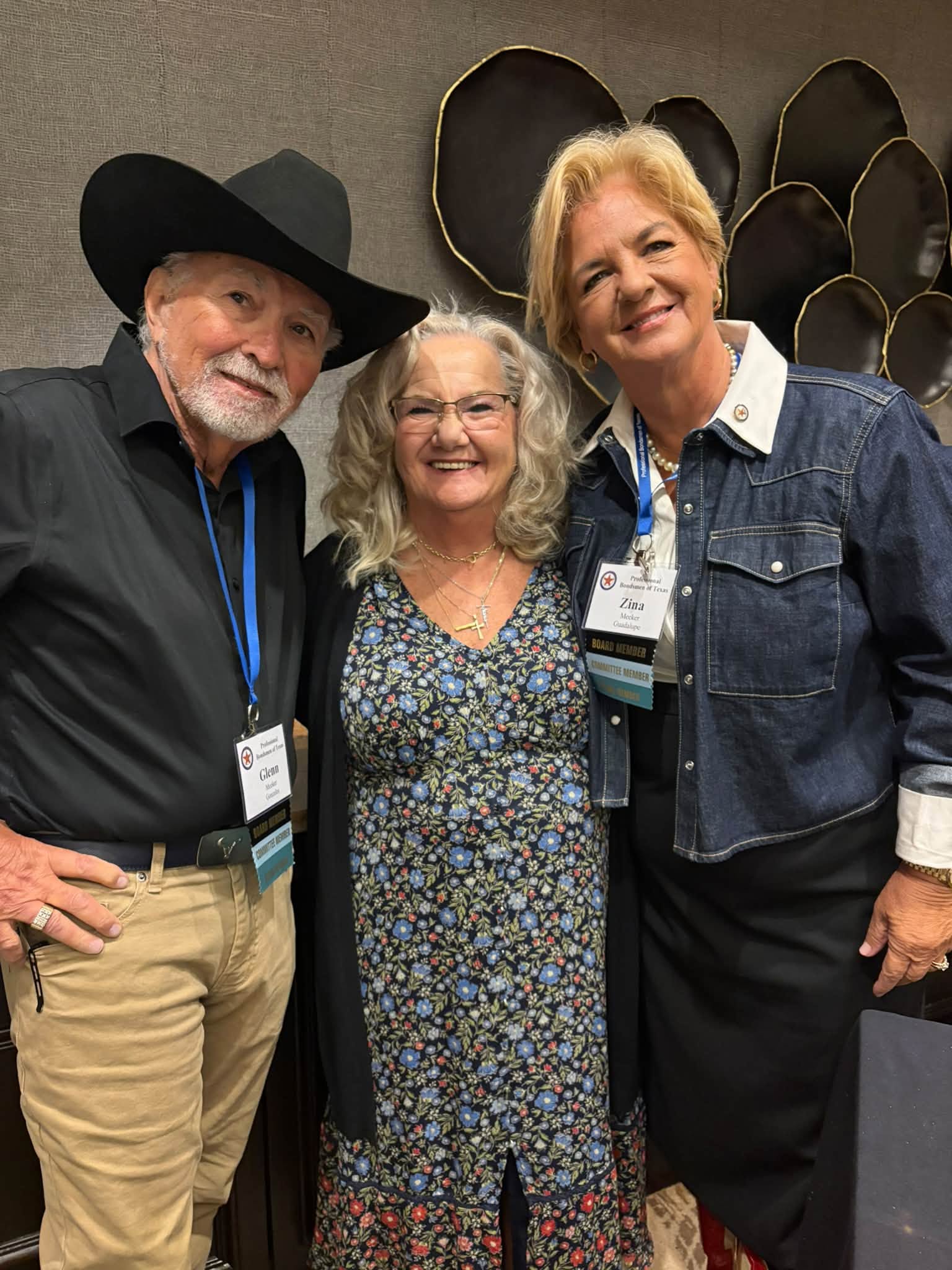 Beverly with friends at a community gathering