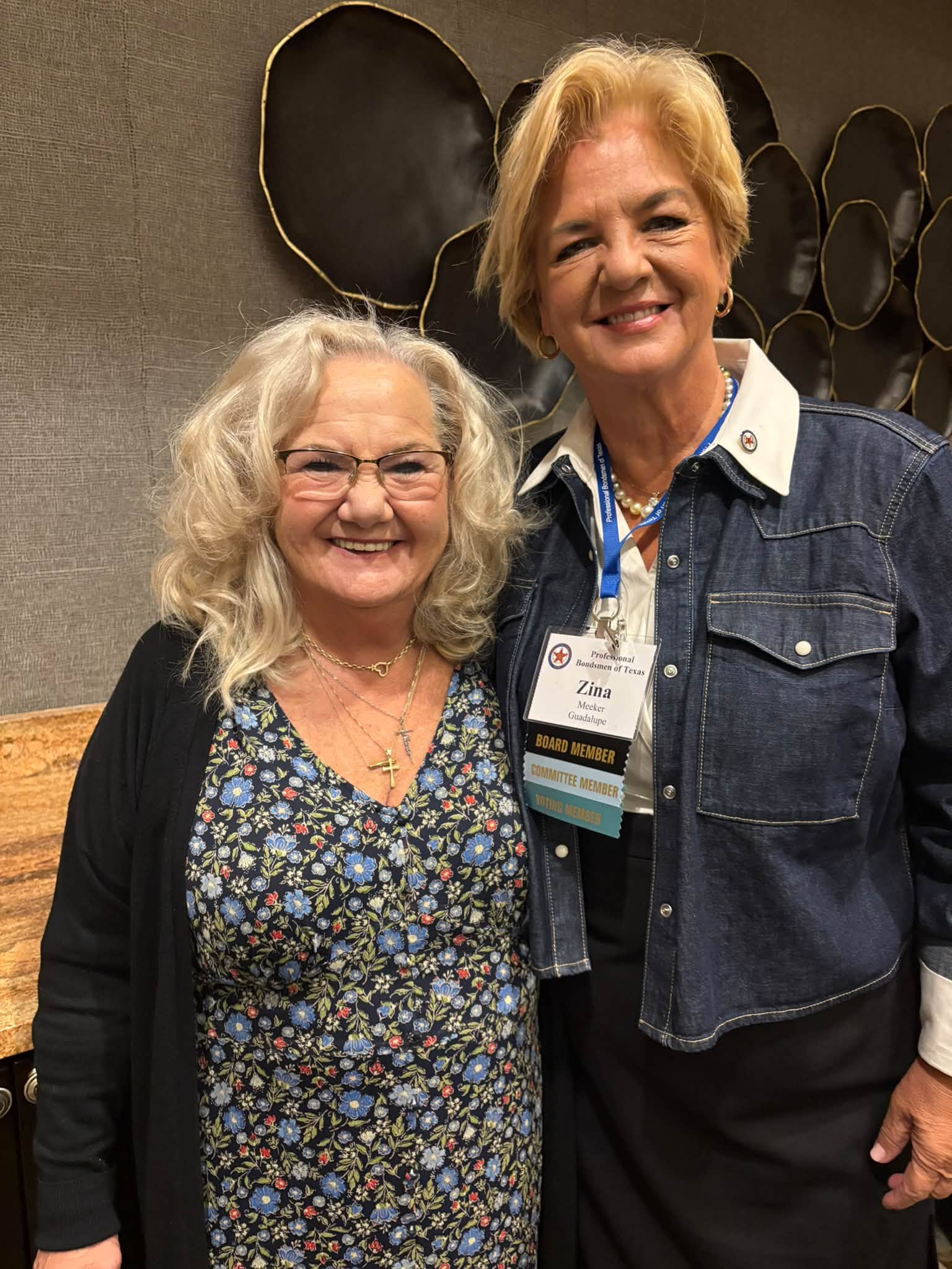 Beverly with a friend at a community event